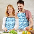 thumbnail image 5 of Pink Butterfly Geometric Pattern Apron-Garden Aprons for Women with Pockets-Cotton Linen Waterproof Kitchen Cooking Gardening Aprons Adjustable for Kitchen,Cooking,BBQ and Salon 33x27 Inch, 5 of 7