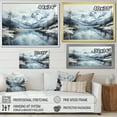 thumbnail image 4 of Designart "Arctic Serenity Alaska I" Winter Landscape Floater Framed Canvas Wall Art, 4 of 7