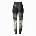thumbnail image 6 of HCNTES Halloween Leggings for Women Pumpkin Skeleton Witch Ghost Printed Tights High Waisted Soft Stretchy Yoga Pants (13-Black,M), 6 of 7