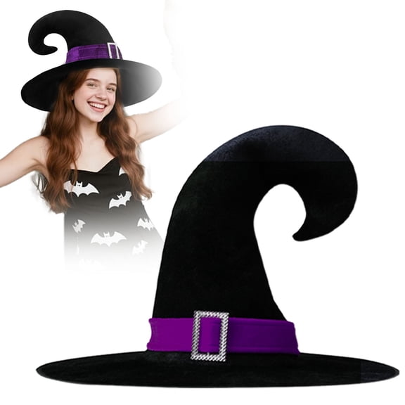1Pc Clearance Under $3 Witch Hat Witch Hat Cloth For Trick-Or-Treat Using Witch Hat Witch Curved Hat D (I)