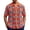 Red, variant on Men's Crochet Knit Short Sleeve Shirt Boho Vintage Button Down Top Breathable Hollow out Summer Beach Vacation Tee