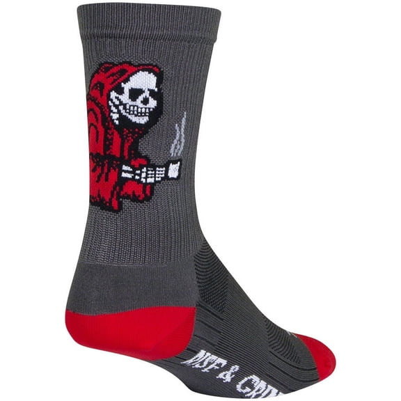 SockGuy SGX Rise and Grind Socks - 6 inch, Gray, Large/X-Large