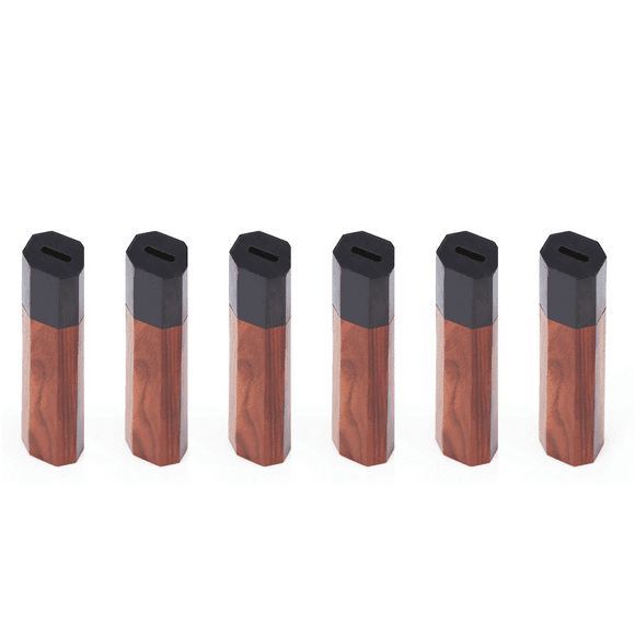 6X Couteaux de Chef Japonais Poignée DIY Couteaux de Cuisine Écologiques en Bois Accessoires Détails Poignée Octogonale