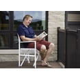 thumbnail image 2 of Studio Aluminum Folding Director's Chair - White, 2 of 7