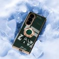 thumbnail image 5 of Case for Samsung Galaxy Z Fold 6, Luxury Astronaut Ring Hoder Stand Plating Ultra Slim Support Magnetic Car Mount Drop Protective Phone Case Cover for Samsung Galaxy Z Fold 6, Darkgreen, 5 of 6