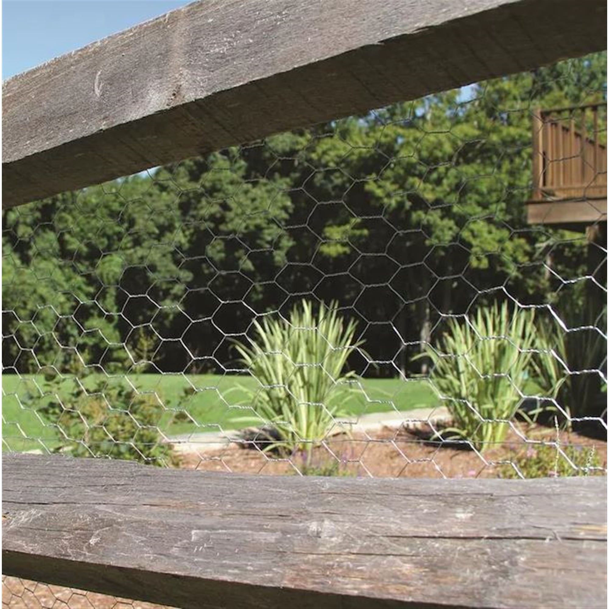 Garden Zone 2' x 50' Galvanized Steel Hex Poultry Netting