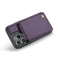 thumbnail image 6 of Nalacover for iPhone 11 Back Wallet Case with Card Holder [RFID Blocking Protection] [Back Double Magnetic Clasp] Premium PU Leather Flip Kickstand Phone Case for Women Men,Purple, 6 of 12