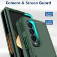 thumbnail image 4 of for Samsung Galaxy Z Fold 4 Rugged Case, Armor Hard PC Soft TPU Hybrid Anti-Drop Camera Lens Protection Shockproof Glossy Non-Slip Slim Fit Case for Z Fold4 7.6 inch,Mint, 4 of 6