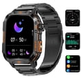 thumbnail image 1 of Smart Watch Compass  Bluetooth Call(Answer/Make Calls) LED Flashlight 600mAh  IP68  Waterproof Outdoor Fitness Watch for Android Ios Women Smartwatch, 1 of 17