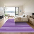 thumbnail image 3 of ODIKA 4'x6' Machine Washable Non-Slip Area Rug, Minimalist Plush In Rich Purple With Clean Even Color And Finish High Traffic Rug, Purple, 889814, 3 of 7
