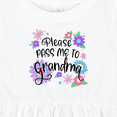 thumbnail image 4 of Inktastic Please Pass Me to Grandma with Flowers Girls Baby Dress, 4 of 5