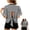 Black, variant on Women's Striped Open Back Bow Tie T-Shirt, Short Sleeve Round Neck Casual Tee, Loose Fit Solid Color Stripe Top