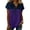 Purple -BP18, variant on Nestiefly Womens Spring Tops Casual Short Sleeve Summer Shirts for Women Button Down Denim Collar T Dressy Purple S