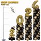 thumbnail image 2 of Kit de soporte de columna de globo 4 juegos, kit de arco de globo ajustable, con cinturones de corona de globo, con base para globos de columna telescópica, fiesta, decoración, 2 of 4