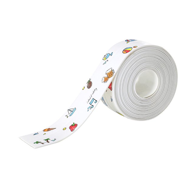 Tira de sellado de pared acrílica Cinta de sellado adhesiva impermeable Cinta de reparación de inodoros de baño, Tipo 1 Scienceny HA7326-01B