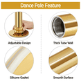 thumbnail image 4 of Renwick Portable Dance Pole Height Adjustable 7'-9' Gold, 4 of 10