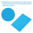 thumbnail image 3 of Down Jacket Repair Patch 6" x 8", 10 Pack Self Adhesive Nylon Fabric Patch for Tent Clothes, Blue, 3 of 7
