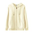 thumbnail image 2 of ‌LYMAYTER Women‌‌ ‌Zip Up Hoodie Casual Oversized Soft Sweatshirt Cozy Long Sleeve Jacket Outerwear‌ S-5XL, 2 of 9