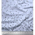 thumbnail image 1 of Soimoi Blue Moss Georgette Fabric Dots Dots Print Fabric by the Yard 42 Inch Wide, 1 of 3