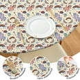 thumbnail image 4 of Beige Cartoon Horse Rainbow Pattern Round Fitted Tablecloth with Elastic Edge,Dining Table Cover Waterproof,Outdoor Round Tablecloth for Camping,Dining,Indoor and Outdoor, 4 of 7