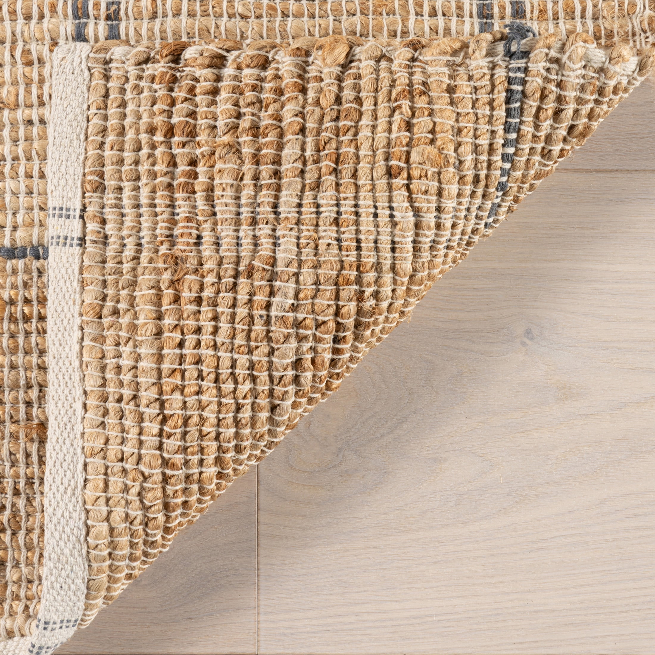 Rugs USA Oscar Plaid Jute Area Rug, 8' 6" x 11' 6", Oscar Natural
