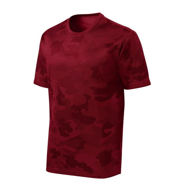 Gravity Threads CamoHex Short-Sleeve T-Shirt - Deep Red - 3X-Large