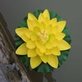 thumbnail image 3 of 18cm Artificial Water Lily Floating Lotus Flower Pond Aquarium Decor Multicolor, 3 of 3