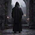 thumbnail image 4 of Adult Halloween Priest Robe Costume, Medieval Monk Inspired Cosplay Outfit For Costume Parties, Stage Performances, Theater Events, Photo Sessions, Role Play, Festivals And Themed Dress Up, 4 of 6