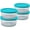 4 Cup, variant on SnugFitTM Round Food Storage Containers with Lids (4-Piece, 4-Cup, Teal, Oven-Safe)