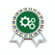 thumbnail image 1 of Equipo mecanico de la estructura física Insignia broche Medalla ganadora, 1 of 3