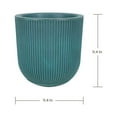 thumbnail image 4 of Ecobo 11.4 inches tall Eco-Friendly Round Pot Planter, Garoa Indoor/Outdoor use, Durable, Versatile & Lightweight, Designed by Brazilian Artisans, Contemporary All-Weather Design–Green, 4 of 5