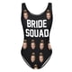 thumbnail image 1 of MKLEKYY Trajes De Baño Mujer Completo Women Fashion Diy Letter Print Piece Swimsuit Sexy Bikini Swimwear Bathing Sleeveless Backless Swimsuit 1216, 1 of 3