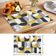 thumbnail image 6 of Mid Century Geometric Placemats Set of 6 Abstract Modern Yellow Place Mats Table Mats Kitchen Dining Home Outdoor Party Table Decoration, 6 of 9