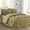 Khaki, variant on Elegant Comfort 8-Piece Pinch Pleated Comforter Set - All Season Bed in a Bag, Includes Smart Sheet Set, Bed Skirt, Comforter, Pillowcases & Shams, Twin/Twin XL, Teal