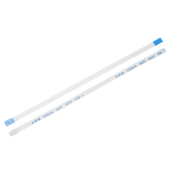 Flexible Flat Cable, 5 Pins 0.5mm Pitch 100mm FPC FFC Ribbon Cable 5Pcs(A Type)