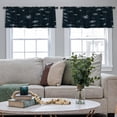 thumbnail image 4 of LALILO Kitchen Curtain Valance Galaxy Spiral And Irregular Rod Pocket Window Curtain 52"x 18" Set of 2, 4 of 5