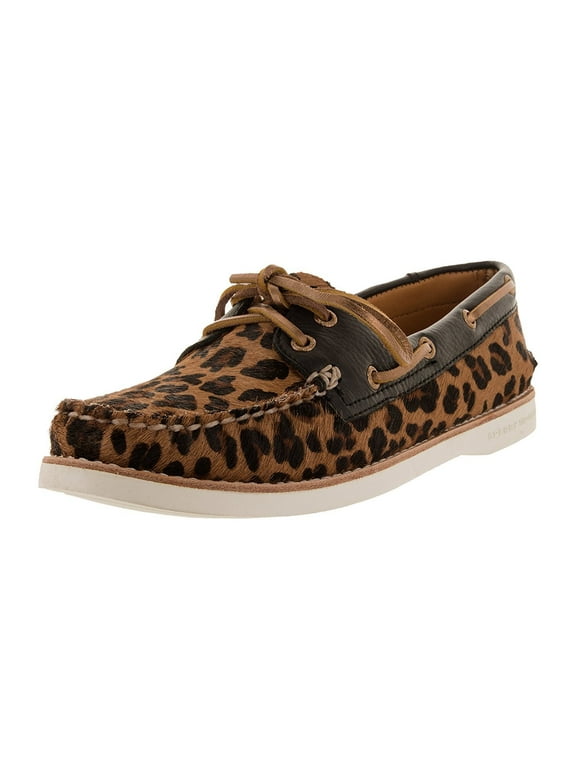 衝撃 CLASSIC BOAT SHOE PUR LEOPARD LEATHER デッキシューズ - www