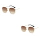 thumbnail image 4 of Gafas de sol hexagonales Jumpingount montura pequeña lentes polarizadas 2Conjunto, 4 of 6