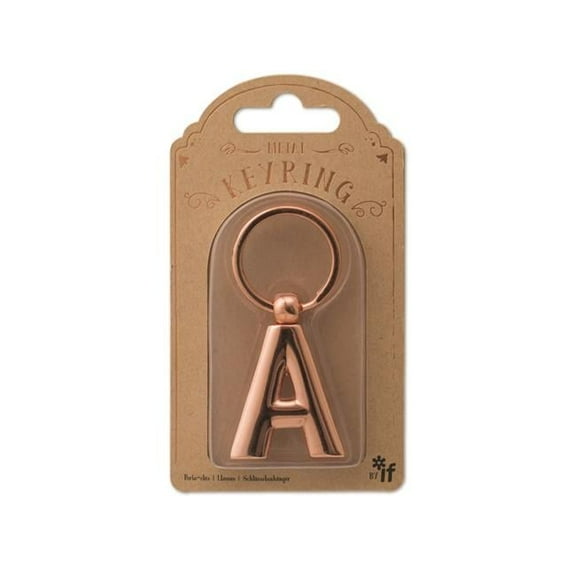 Copper Letter Keyrings, Letter A