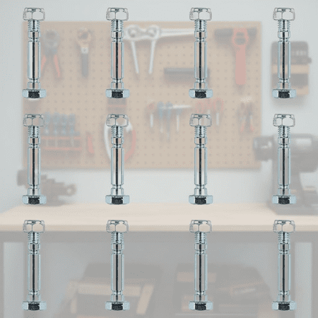 Replacement Shear Pins, Bolts, and Nuts Set (12 Pcs) for Two-Stage Snow Blowers - Compatible with PowerSmart and Other Major Brands Models