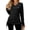 dark grey, variant on Blouses for Women Business Casual Cotton Side Drawstring Shirt Ruched Long Sleeve V Neck Tops