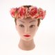 thumbnail image 2 of Flor Corona Diadema Rattan Vine Guirnalda Guirnalda Floral Boda Nupcial Hair Hoop Melon rojo Colcomx Diadema de flores Boho Guirnalda, 2 of 8