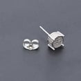 thumbnail image 3 of Terandius Iced Out Cubic Zirconia Screw Back Stud Earrings – 18K Gold or Silver Plated 9mm Round Micro-Pavé CZ Hip Hop Earrings for Men & Women, Hypoallergenic Unisex Jewelry, 3 of 8
