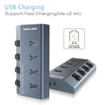 thumbnail image 3 of USB 3.0 4-Port Hub with Individual On/Off Switches - High-Speed Multiport Splitter for Laptop, PC, Mac & Desktop, Portable USB Expander Adapter, 3 of 8