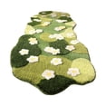 thumbnail image 2 of Eolstice Flocked Floral Bedside Rug, Soft Plush Non Slip Bath Mat, for Bedroom and Kitchen Soft Washable Rug Floral Bath Mats, 2 of 7