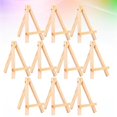 thumbnail image 3 of 10pcs Wooden Triangle Easel Convenient Desktop Display Rack Mini Easel Painting Holder For Home Studio (beige), 3 of 3