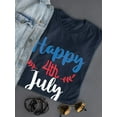 thumbnail image 3 of Happy 4Th July Garland T-Shirt Women -Image by Shutterstock, Female Large, 3 of 4