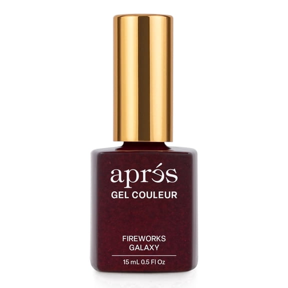 APRÉS Gel Couleur Gel Nail Polish, HEMA & TPO-Free, Fireworks Galaxy G04, 15ml