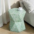 thumbnail image 2 of GZXS Hexagon Side Table, 19" Accent End Table, Decorative Accent Table for Living Room, Green, 2 of 6