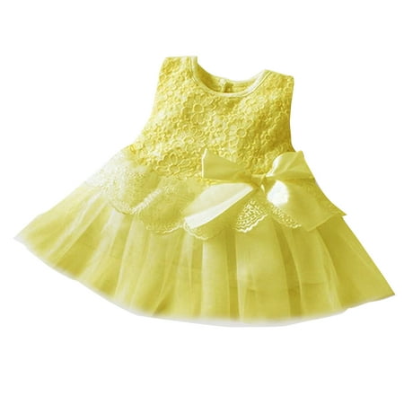 

EHTMSAK Infant Baby Toddler Girl Short Sleeve Bow and Set Clothing Set Summer Outfits Gold 3M-18M 1